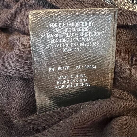 Anthropologie Maeve Grey Dress with Faux Wrap Front. Sz Small. Great Condition! - Picture 9 of 11